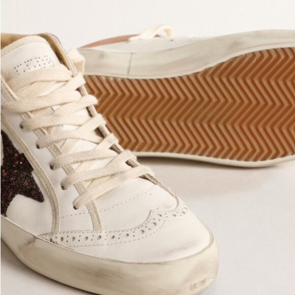 Mid Star LTD in nappa with glitter star and nude leather flash Limited Edition - Picture 4 of 4